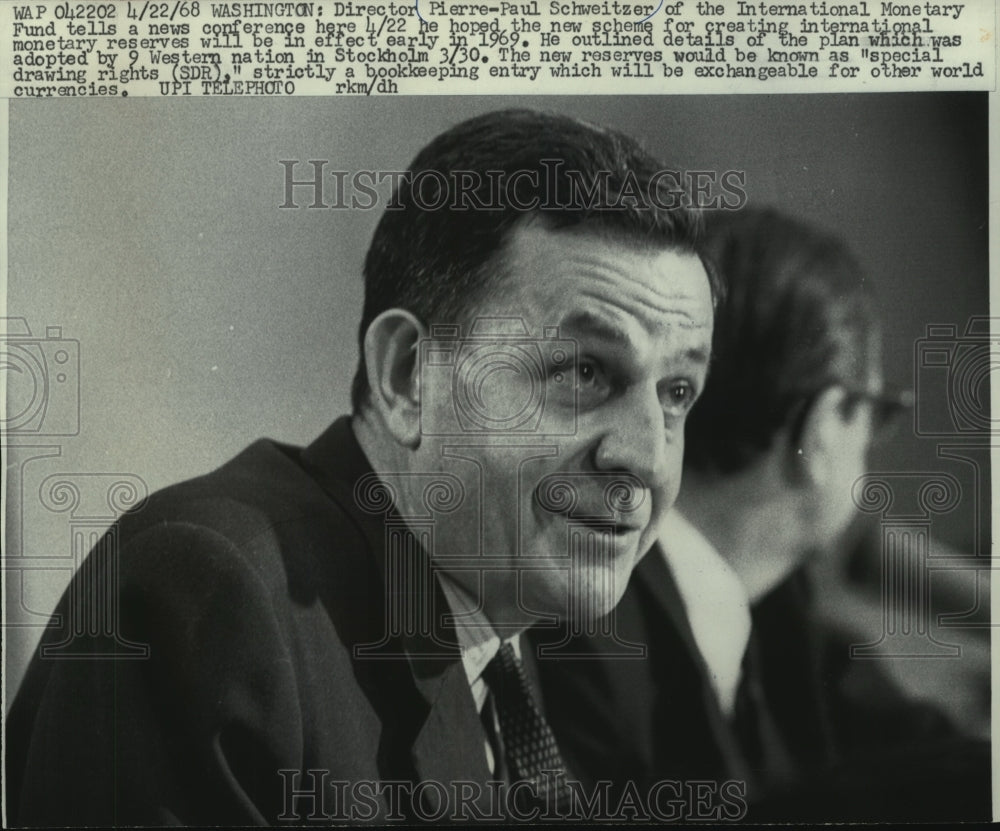 1968 International Monetary Fund director Pierre-Paul Schweizer-Historic Images