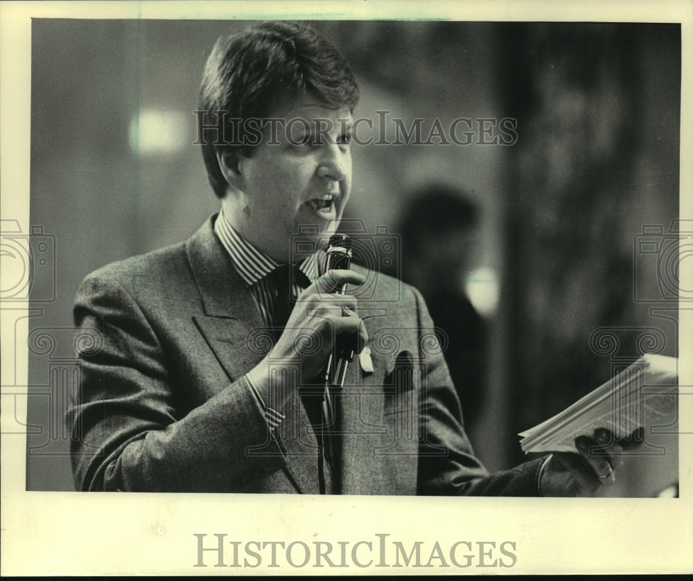 1989 Press Photo Wisconsin Representative Richard Shoemaker - mjb93545 - Historic Images