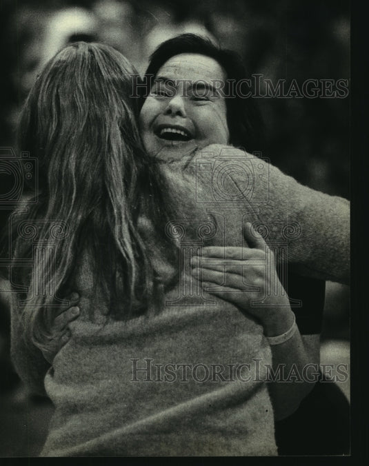 1984 Elizabeth Ball got a medal in Special Olympics gymnastics-Historic Images