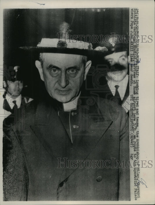 1963 Rome, Italy: Archbishop of Milan, Giovanni Battista Montini-Historic Images