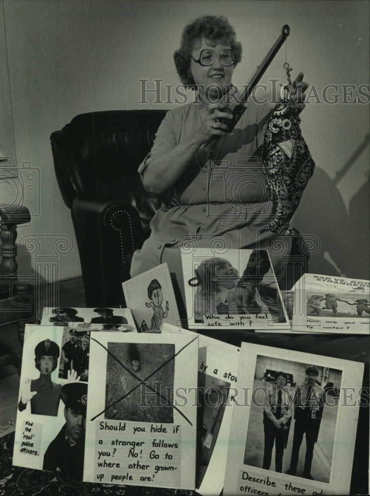 1986 Press Photo Verna Schmidt started Milwaukee&#39;s Stranger Awareness Program - Historic Images