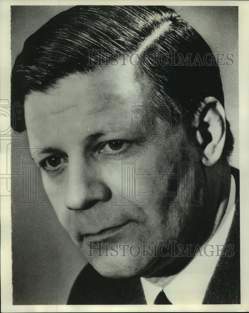 1972 Press Photo Helmut Schmidt, minister of defense for Germany - mjb94319-Historic Images