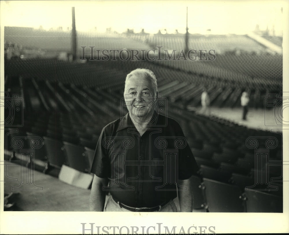 1987 Press Photo Summerfest President John W. Schmitt, former AFL-CIO president - Historic Images