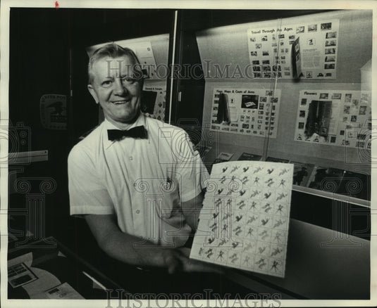 1979 Press Photo Richard Thor at Postal Service's philatelic center - mjb94879 - Historic Images