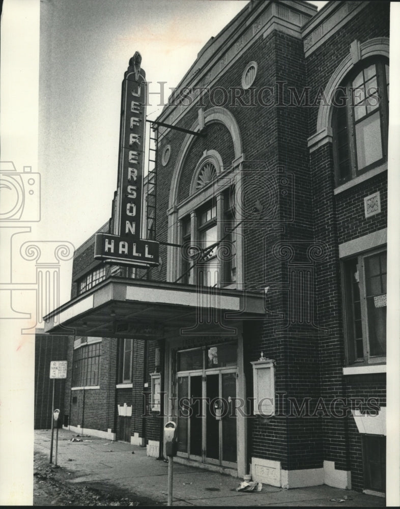 1977 Press Photo Jefferson Hall is scheduled for remodeling - mjb95189 - Historic Images