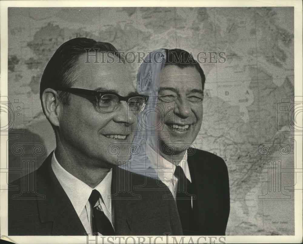 1968 David C. Scott of Allis-Chalmers (On Left) - Historic Images