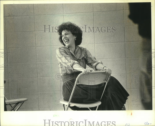 1982 Press Photo Soprano Diana Soviero in rehearsal for "La Traviata" - Historic Images