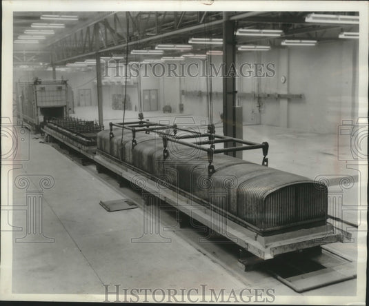 1963 Press Photo A "traveling bell" furnace made by Heating Equipment.-Historic Images