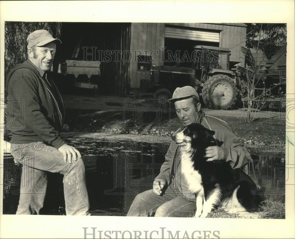 1987 Press Photo Smetana Brothers grow potatoes on Lahglade County farm - Historic Images