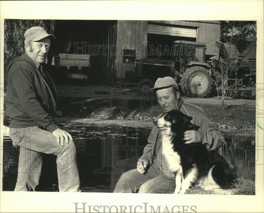 1987 Press Photo Smetana Brothers grow potatoes on Lahglade County farm - Historic Images