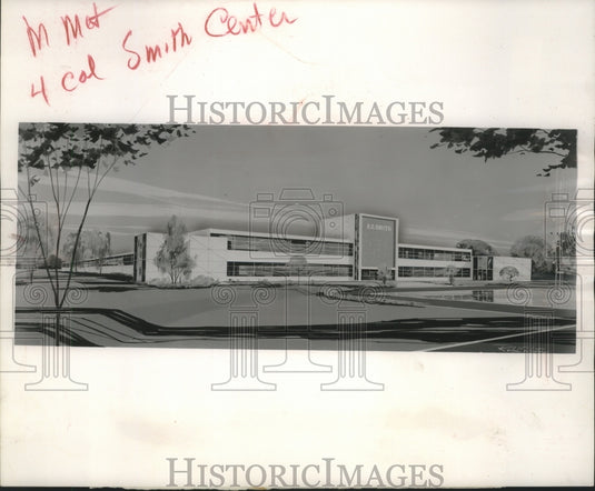 1960 Press Photo Artist's sketch shows A.O. Smith Corp.'s new research center-Historic Images