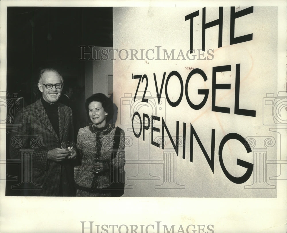 1972 Press Photo Mr and Mrs Fitzhugh Scott at Layton School of Art and Design - Historic Images