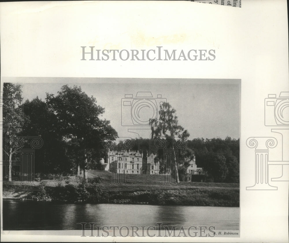 Press Photo Sir Walter Scott's baronial mansion. - mjb97277-Historic Images