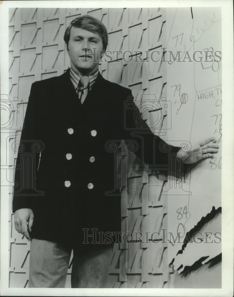 1972 Press Photo Bruce Schwoegler, meteorologist - mjb97312 - Historic Images