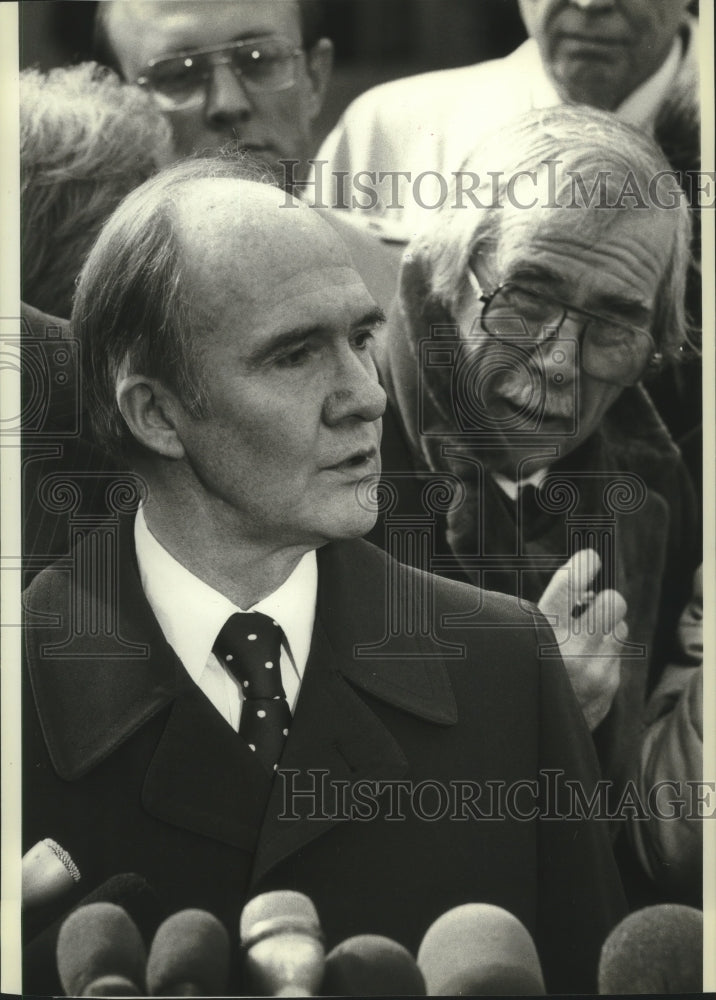1983 Press Photo Brent Scowcroft, Commission on Strategic Forces chairman - Historic Images