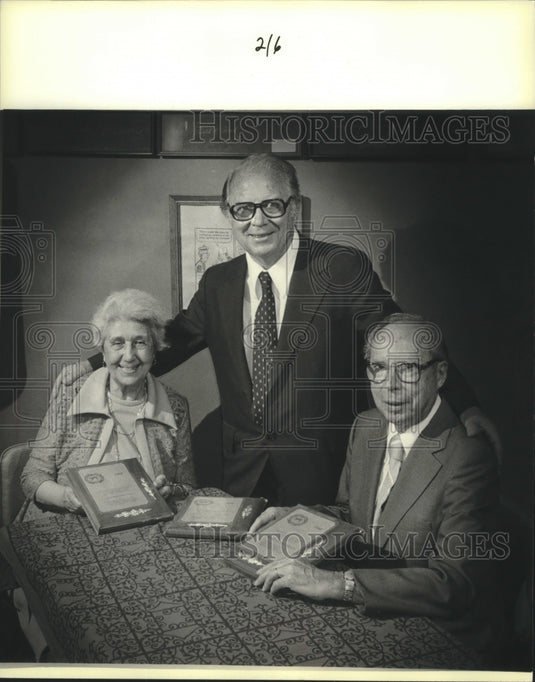 1980 Press Photo Cattoi, Schaleben & Schwandner joined Hall of Fame - mjb97494 - Historic Images