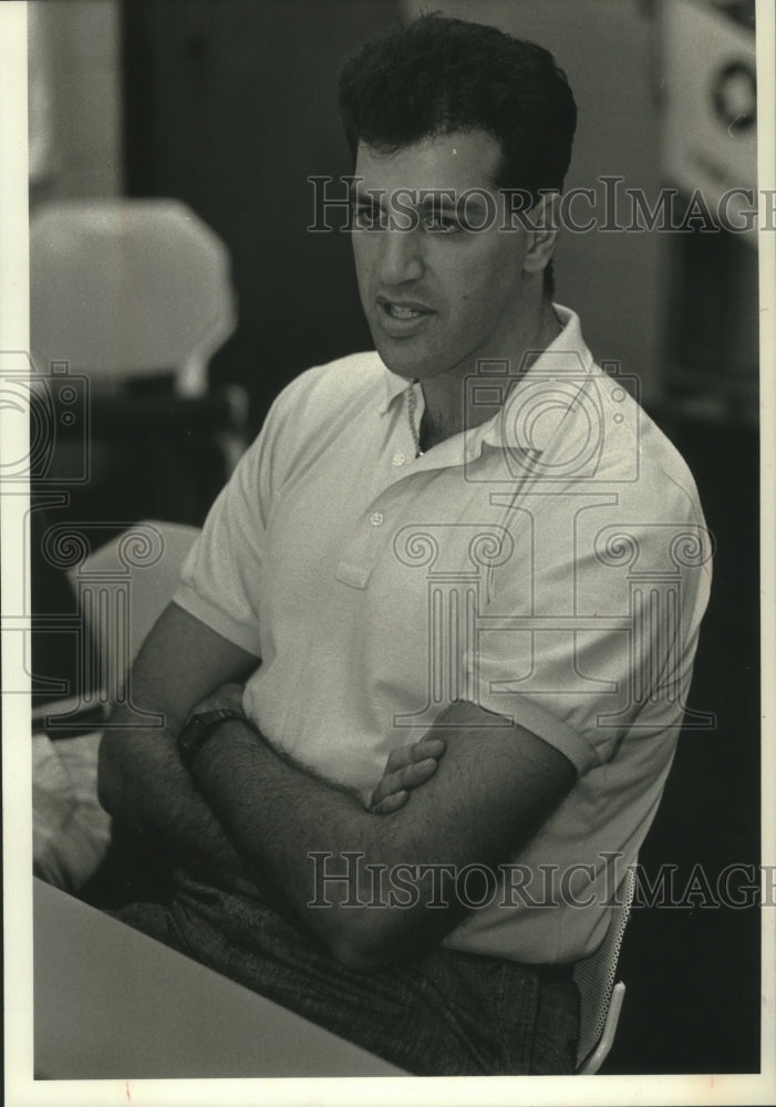 1990 Press Photo Danny Schayes, basketball player in Eastern Conference - Historic Images