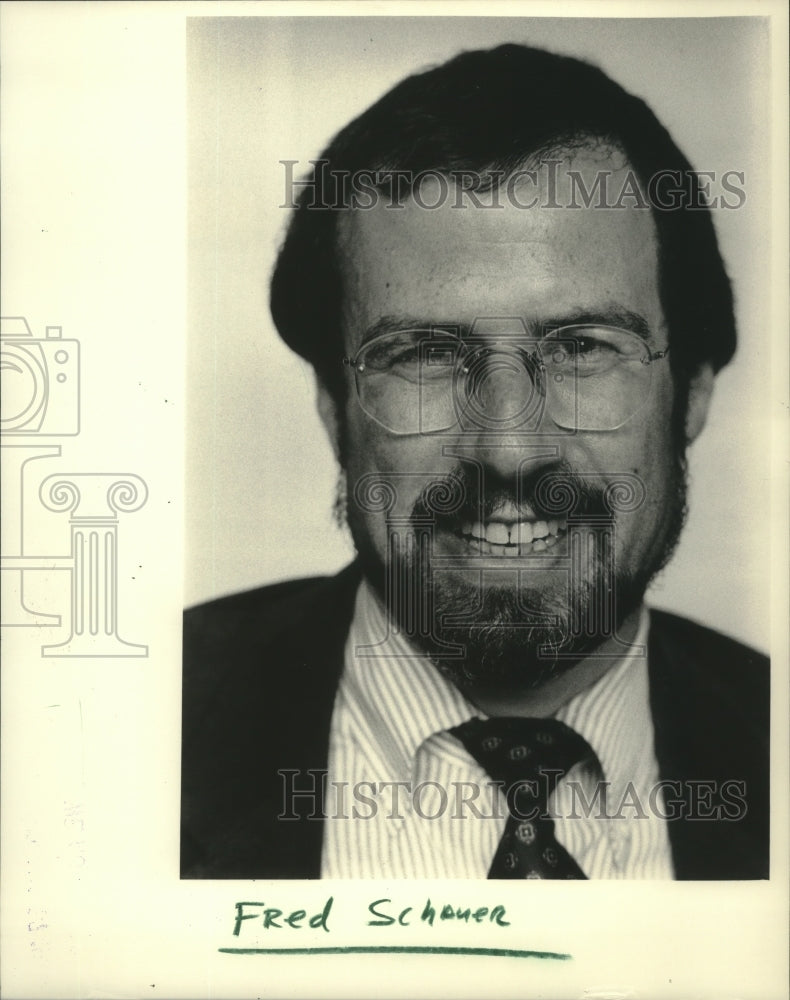 1983 Press Photo Professor Fred Schauer, College of William and Mary, Virginia - Historic Images