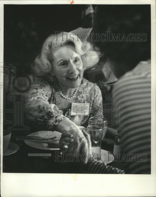 1978 Press Photo Jayne Baker Spain, Gulf Oil Co. public affairs vice president - Historic Images