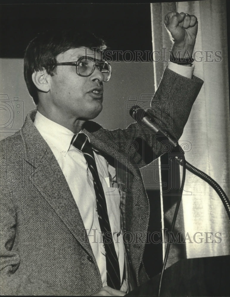 1983 Press Photo Bud (Alan) Selig, president of the Milwaukee Brewers - Historic Images