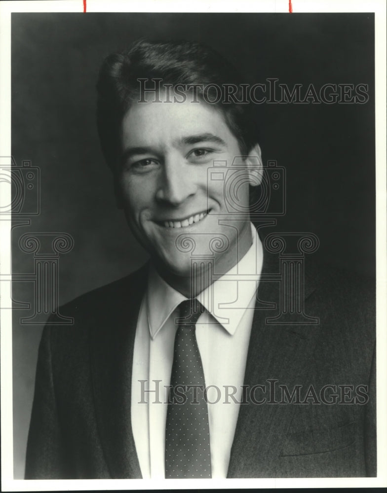 1993 Press Photo Mark Strehl, new weatherman for TV12 - mjb97928 - Historic Images