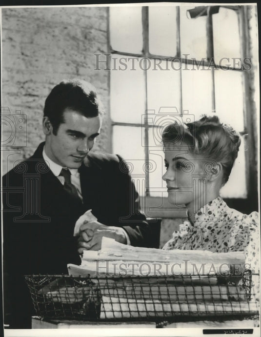 1967 Press Photo Dean Stockwell and costar in 20th Century-Fox's Sons and Lovers - Historic Images