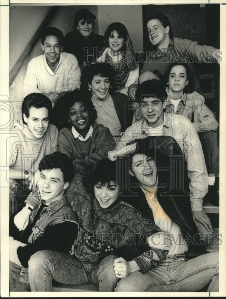 1988 Press Photo Teenage Students That Made Alcohol Public Service Commercials - Historic Images