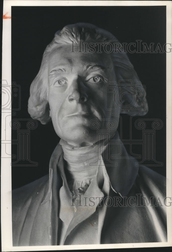 1964 Press Photo Statue of Thomas Jefferson - mjb98280 - Historic Images