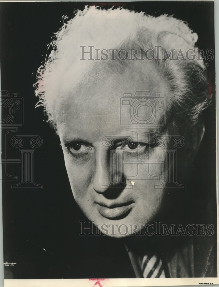 1958 Press Photo Leopold Stokowski orchestra conductor Milwaukee - mjb98366- Historic Images