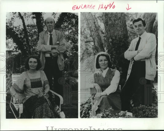 1981 Press Photo Glenda Jackson and Dirk Bogarde as Patricia Neal and Roald Dahl - Historic Images