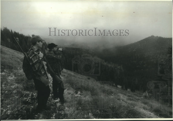 1994 Patrick Koper, Paul Paulson tracking Rocky Mt. Elk, Wisconsin ...