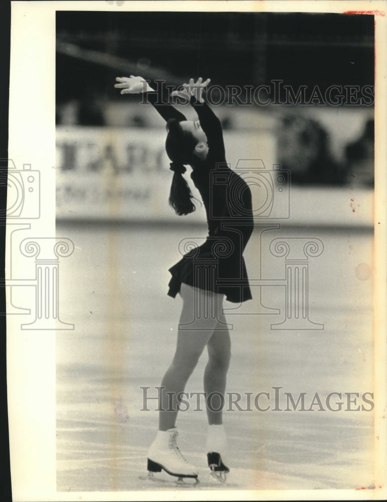 1992 Press Photo Competitor in the US Figure Skating Association regional - Historic Images