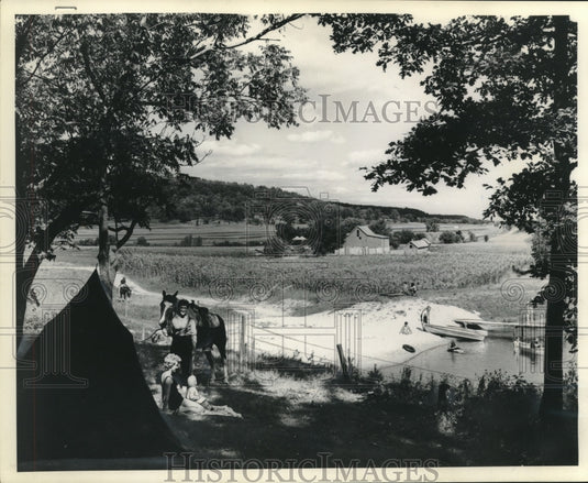 1963 Press Photo Sauk county area that is part of a soil conservation program-Historic Images