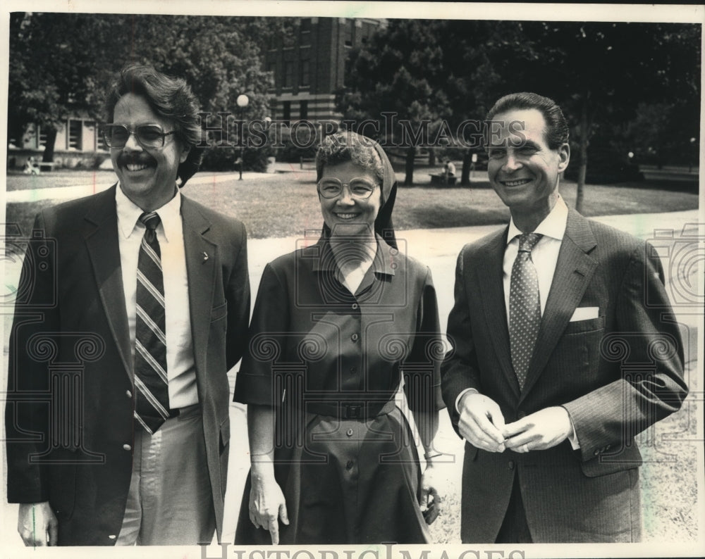 1988 Press Photo Mayoral appointees,Michael Soika, Julie Hanser, Francis Silberg - Historic Images