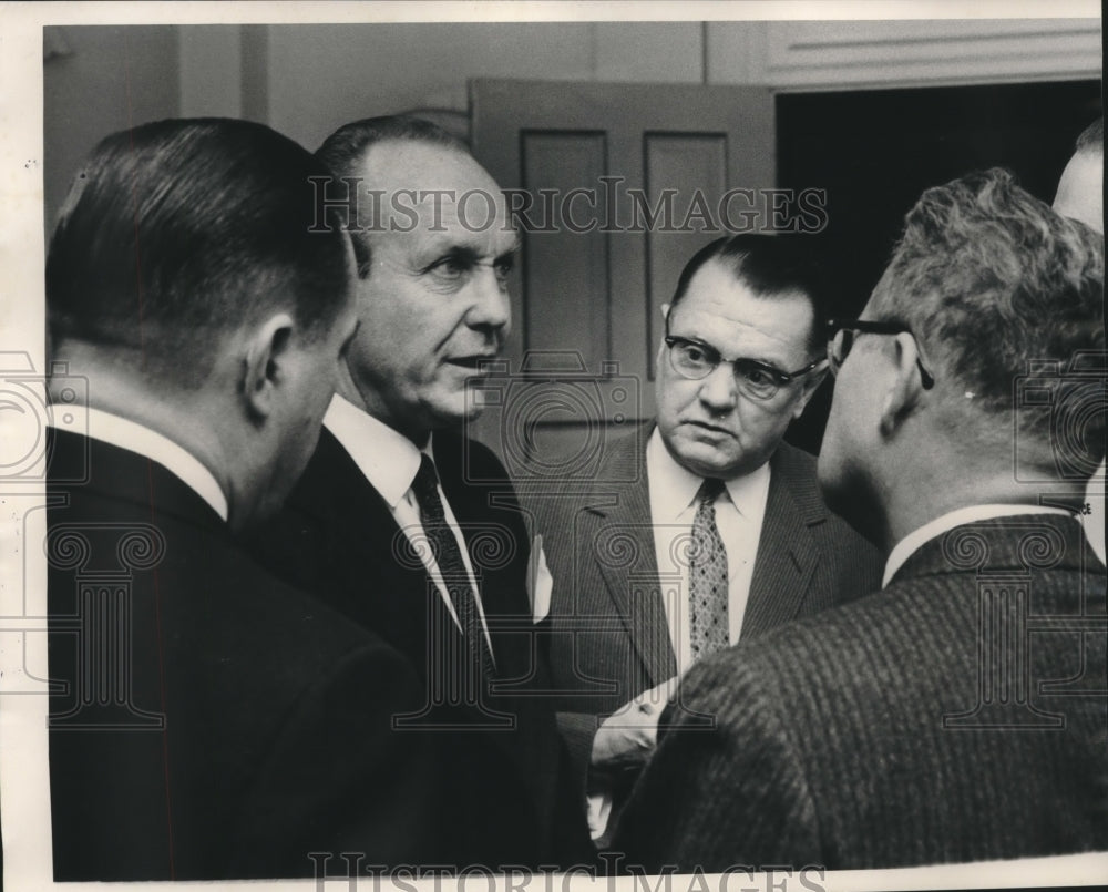 1958 Press Photo William R. Hearst, Jr on Milwaukee Visit - mjb99957 - Historic Images