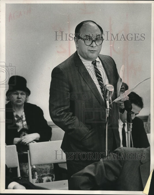 1965, Saul Sorrin opposes proposal to adopt Munich as sister city - Historic Images