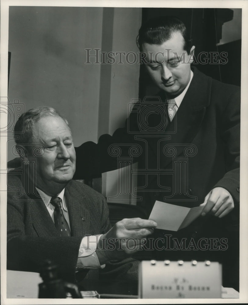 1954, Clarence M Sommers and Harold Furman of Milwaukee - mjc00339 - Historic Images