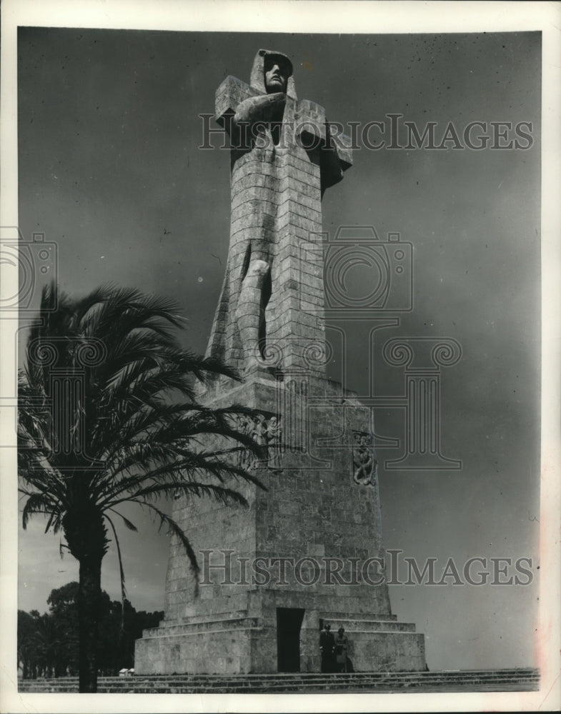 1950, Monument of Christopher Columbus, Huelva, Spain - mjc00432 - Historic Images