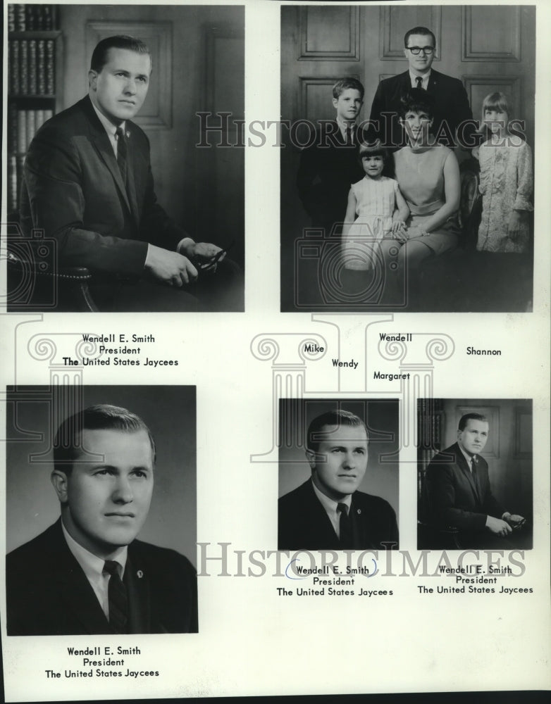 1968 Press Photo Wendell E. Smith, President of the United States Jaycees - Historic Images