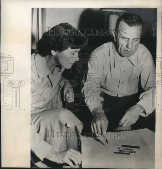 1949 Clipper Smith and Wife at Their Home, Laguna Beach, California - Historic Images