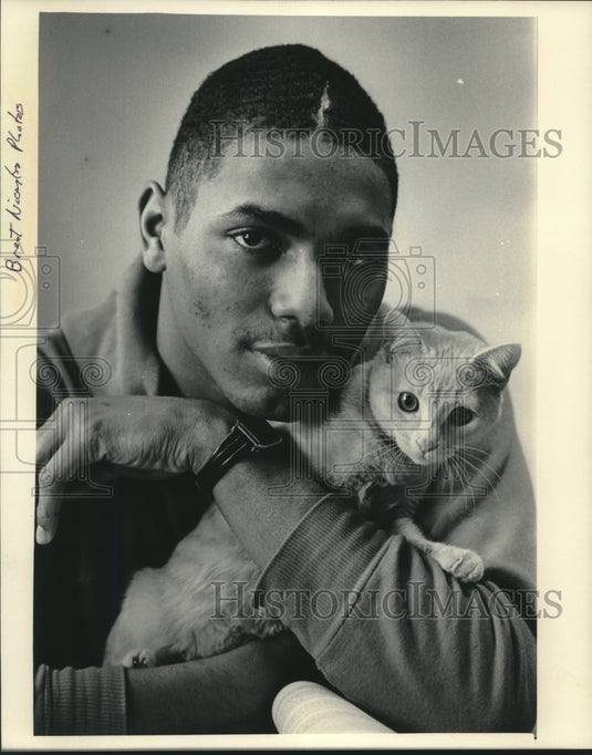1986 Press Photo Shelton Smith, Wisconsin basketball - mjc00752 - Historic Images