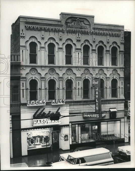 1985 Press Photo The Schoenleber building - mjc00791 - Historic Images