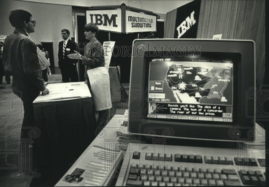 1991 Computers and Offices Systems Show Held at MECCA's Convention - Historic Images