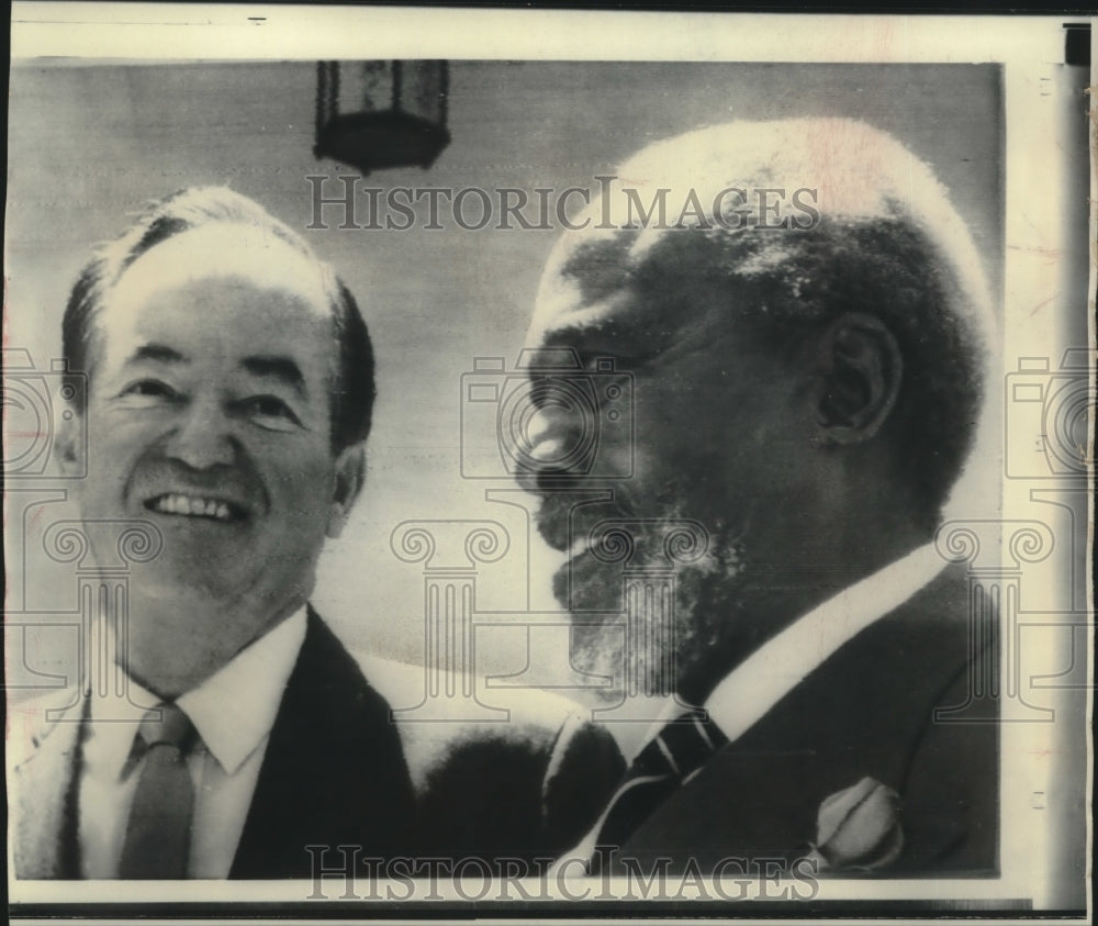 1968, Kenya&#39;s President Jomo Kenyatta with Vice President Humphrey - Historic Images