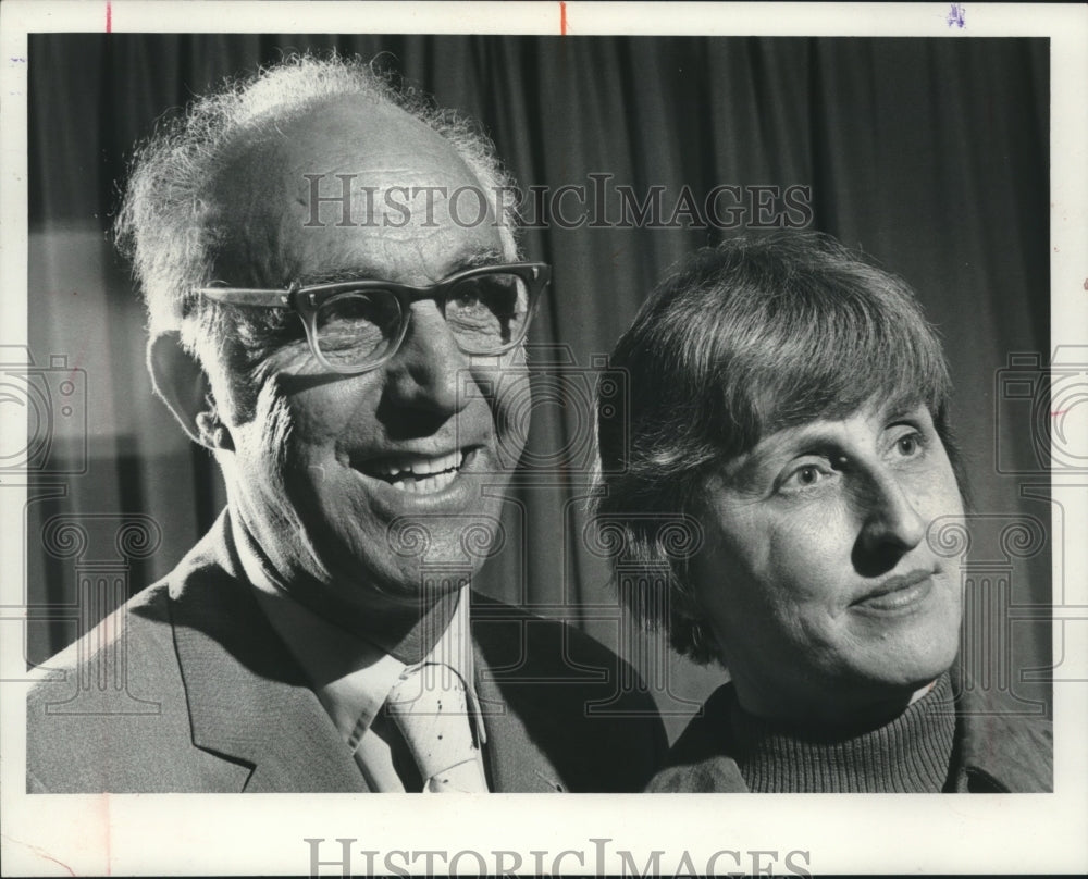1975 Press Photo Christopher Spalatin, Ellen M. Rasch, Marquette University - Historic Images