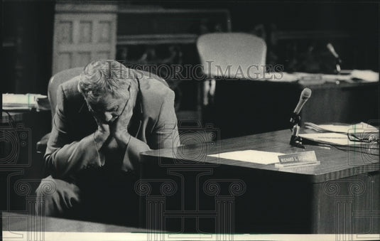 1984, Alderman Richard Spaulding Fought to Waive Pension Wait Period - Historic Images