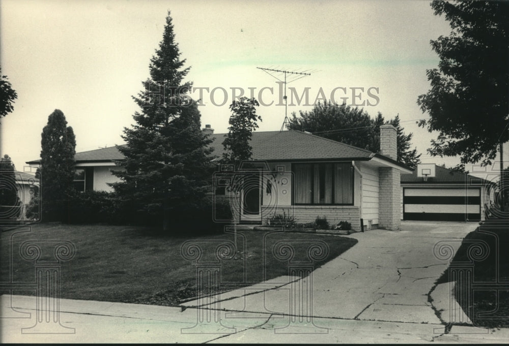 1986 Press Photo Home of Alderman Richard Spaulding, Wisconsin - mjc01117 - Historic Images