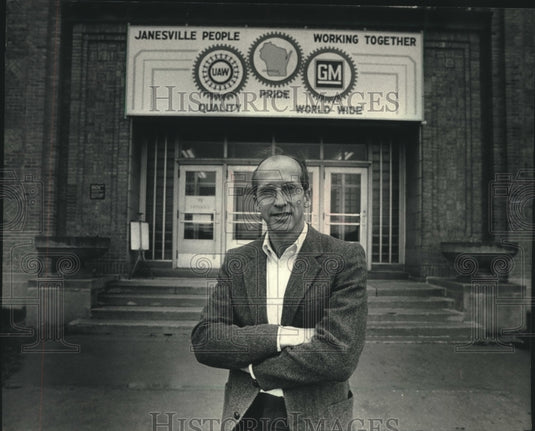 1987 Press Photo Michael Spitzley. Janesville, Wisconsin - mjc01170 - Historic Images