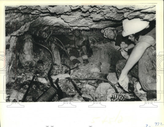 1979 Jackhammer Operators in Western Deep Levels Mine South Africa - Historic Images