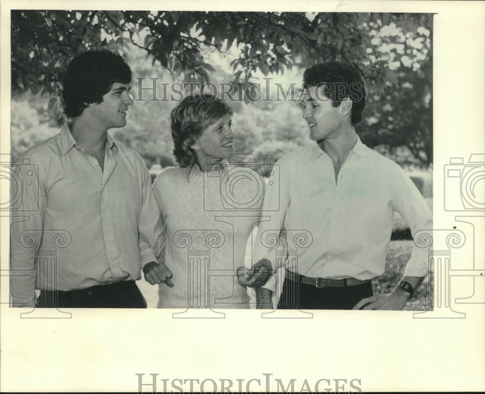 1983, Jean Kennedy Smith with Her Sons, Willy and Stephen Smith - Historic Images